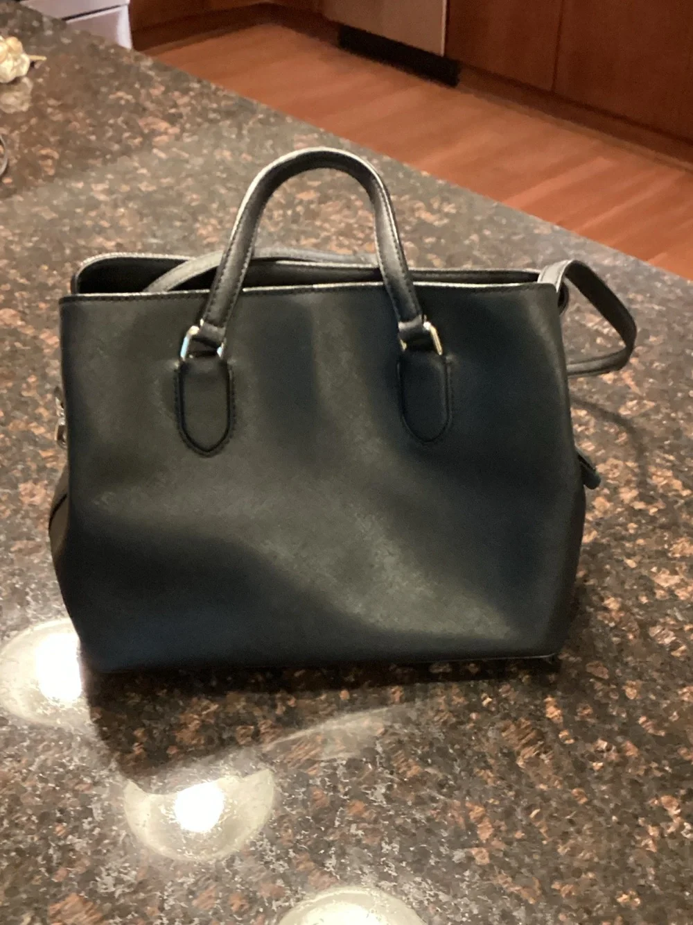 kate spade Black Saffiano Leather Top-Handle Tote